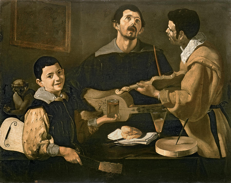 Music Photograph - Three Musicians, 1618 Oil On Canvas by Diego Rodriguez de Silva y Velazquez