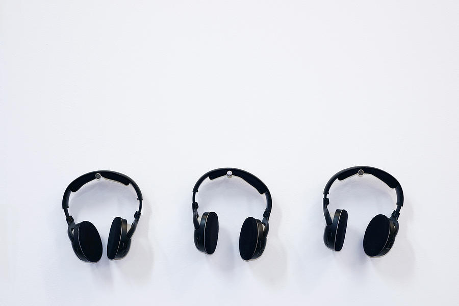 Three Pairs Of Headphones Photograph by Andrew Paterson