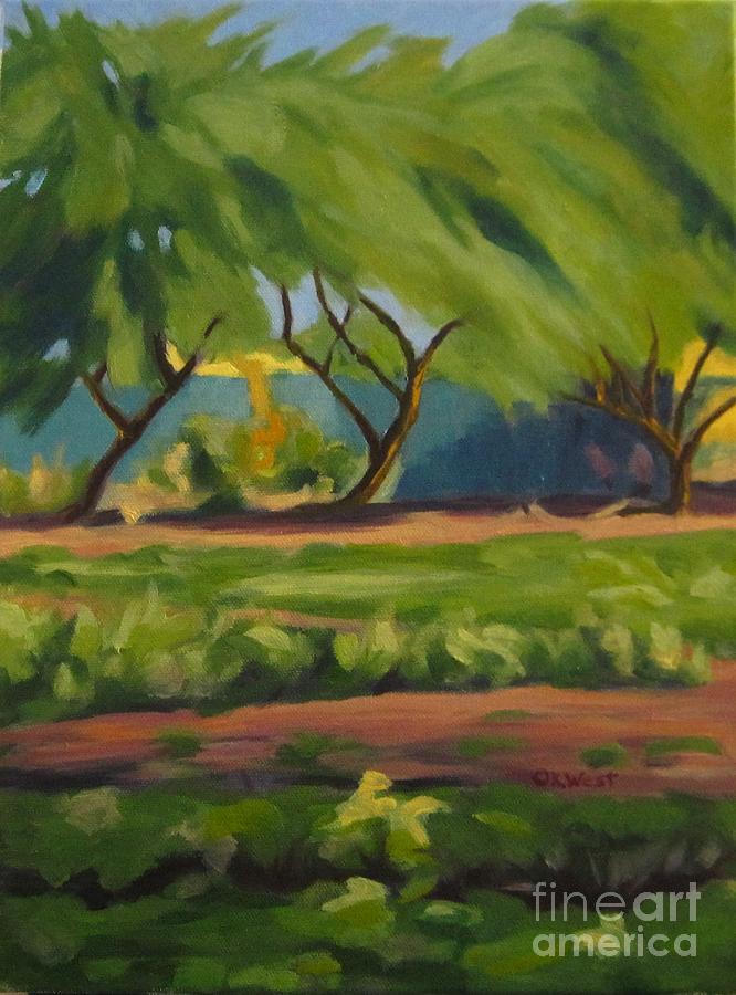 Tree Painting - Three Palo Verde by Katrina West