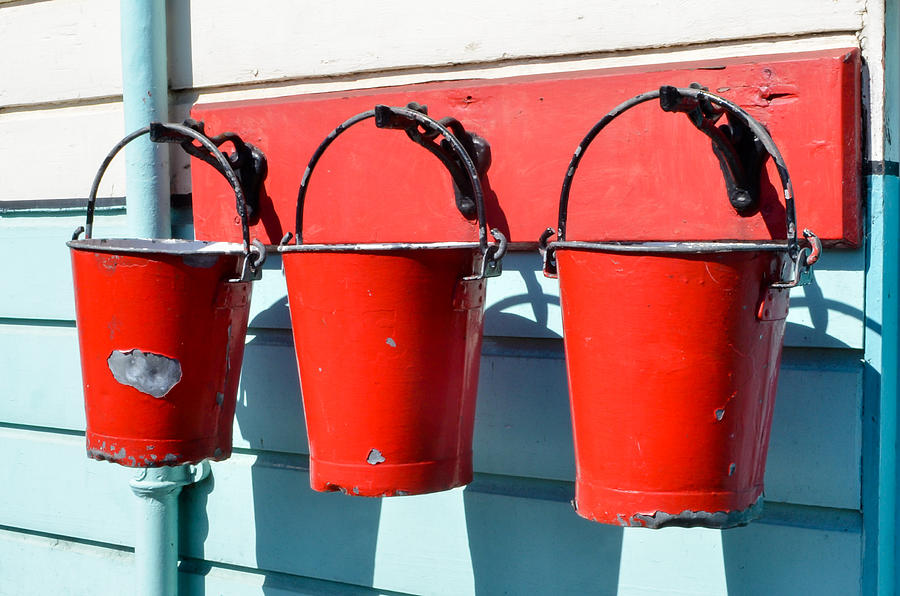 Three Red Buckets by Richard Jemmett Three Red Buckets by Richard Jemmett
