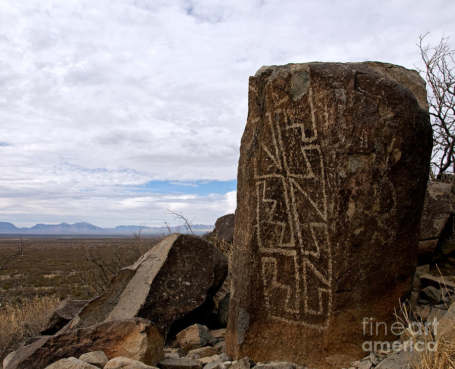 Three Rivers Petroglyphs 2 Photograph by Vivian Christopher