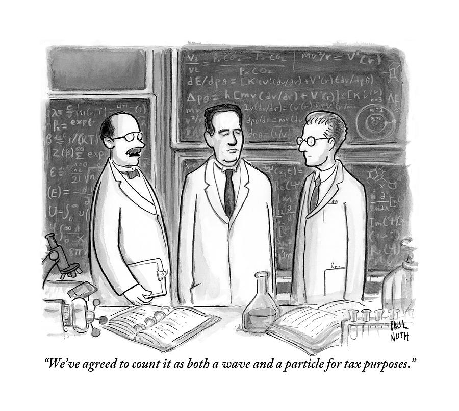 Three Scientists In A Lab Drawing by Paul Noth