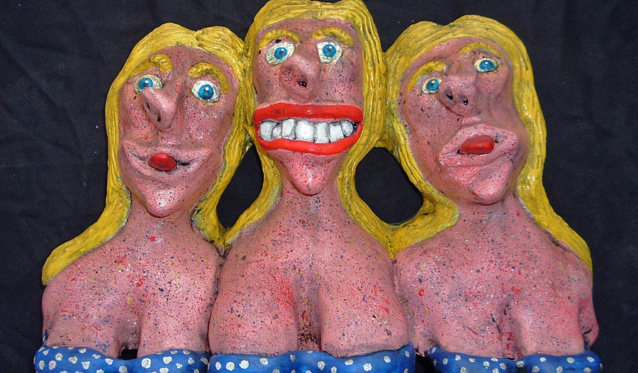 Figurative Sculpture - Three Sisters by Charles Spillar