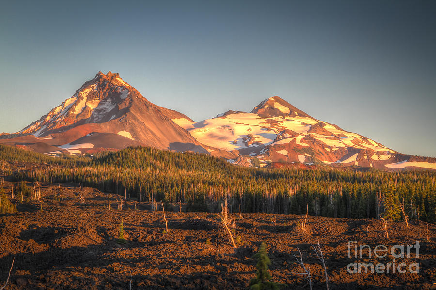Three Sisters Oregon Photograph by Matt Hoffmann
