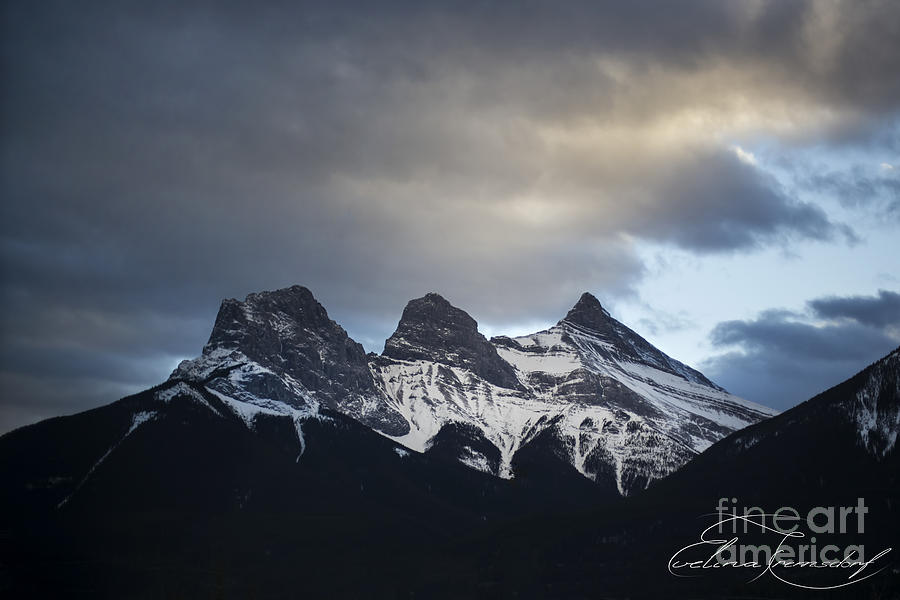Banff National Park Photograph - Three Sisters - Special request by Evelina Kremsdorf