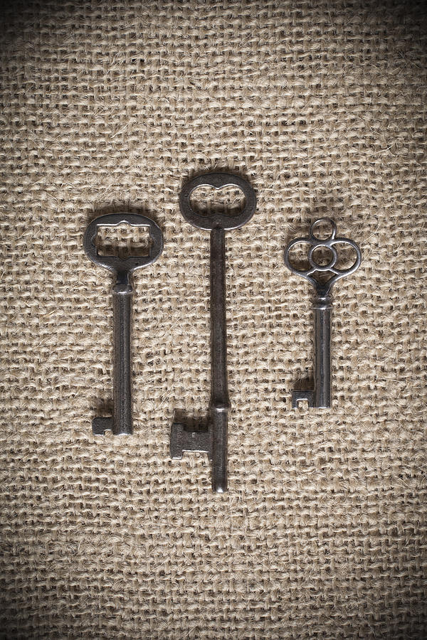 Three Skeleton Keys Photograph by Erin Cadigan