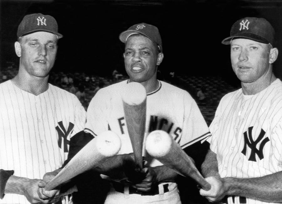 1961 Photograph - Three Slugging Outfielders by Underwood Archives