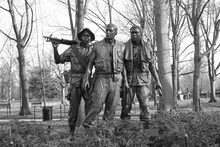 Three Soldiers B W Photograph By Howard Tenke - Fine Art America