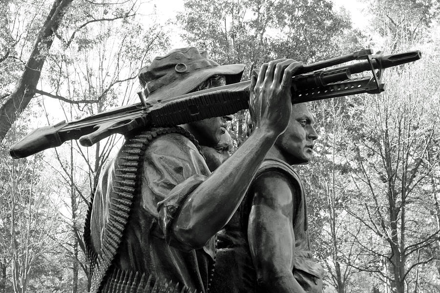 Three Soldiers In Vietnam Photograph