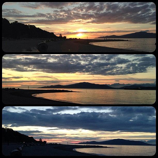 Sunset Photograph - Three stages of a sunset by Connie Pretula