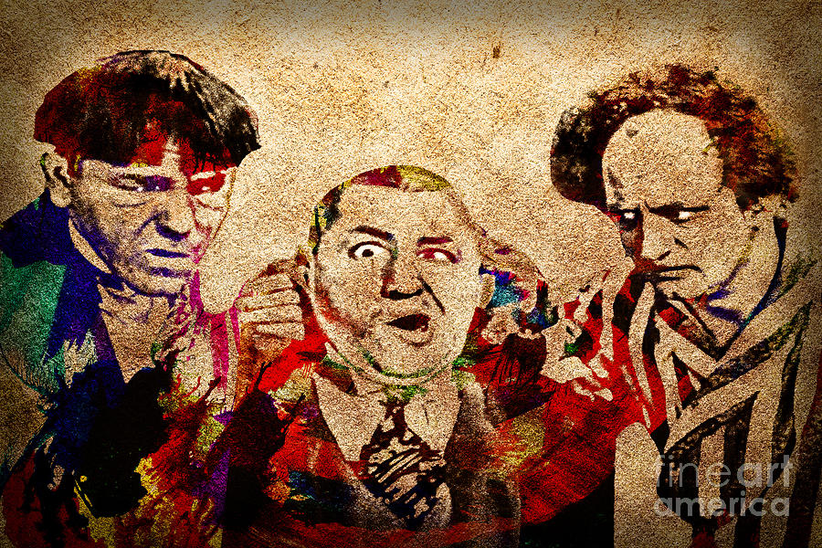Three Stooges Graffiti Photograph by Gary Keesler