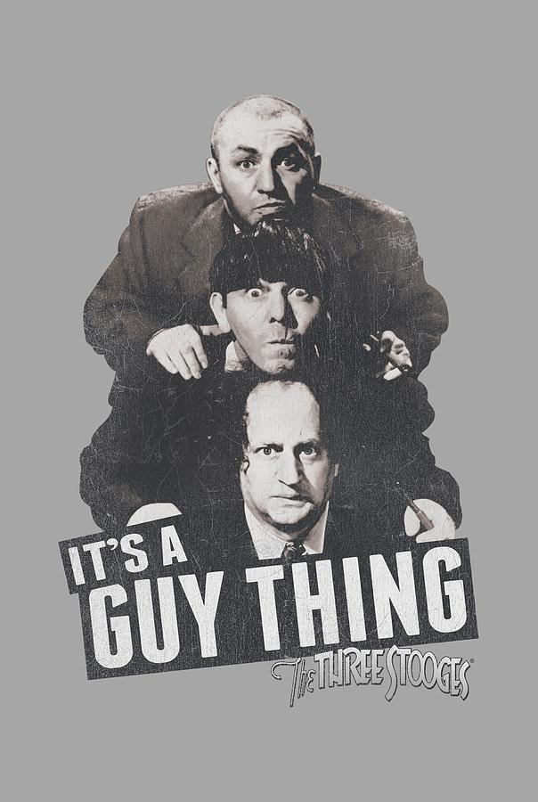 The Three Stooges Digital Art - Three Stooges - Guy Thing by Brand A