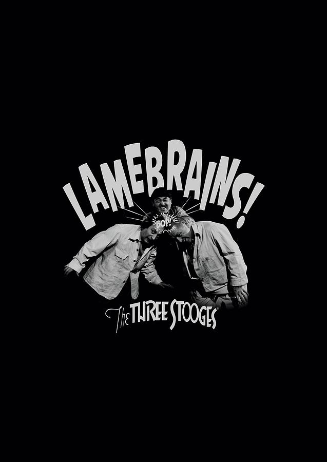 The Three Stooges Digital Art - Three Stooges - Lamebrains by Brand A