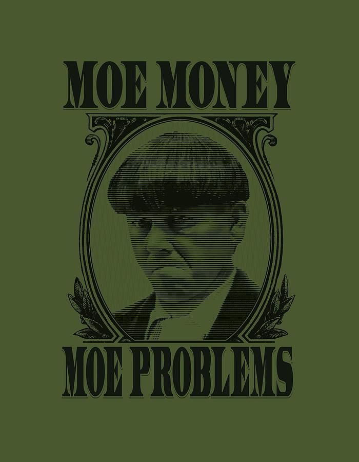 The Three Stooges Digital Art - Three Stooges - Moe Money by Brand A