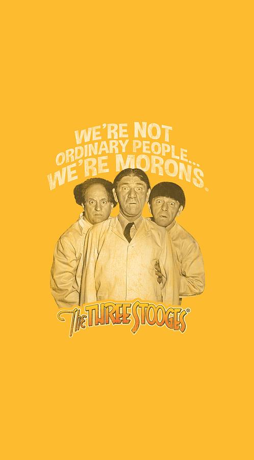 The Three Stooges Digital Art - Three Stooges - Morons by Brand A