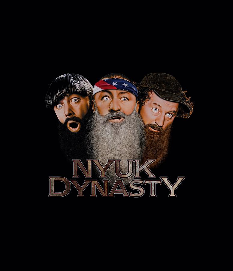 The Three Stooges Digital Art - Three Stooges - Nyuk Dynasty 2 by Brand A