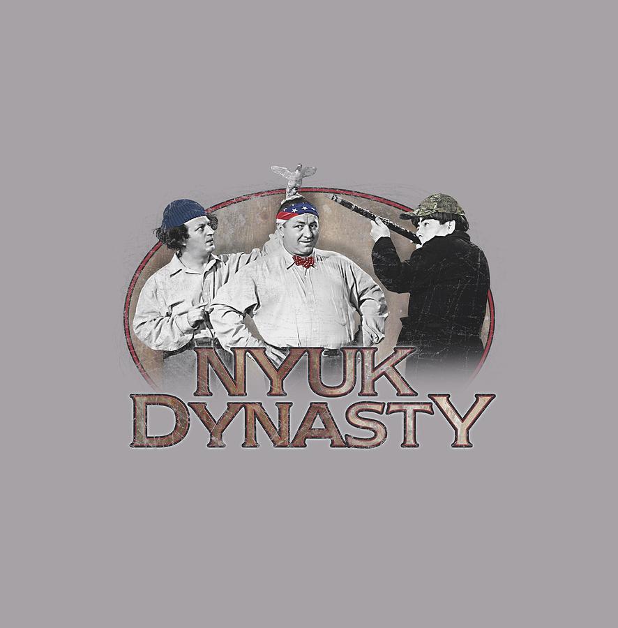 The Three Stooges Digital Art - Three Stooges - Nyuk Dynasty by Brand A