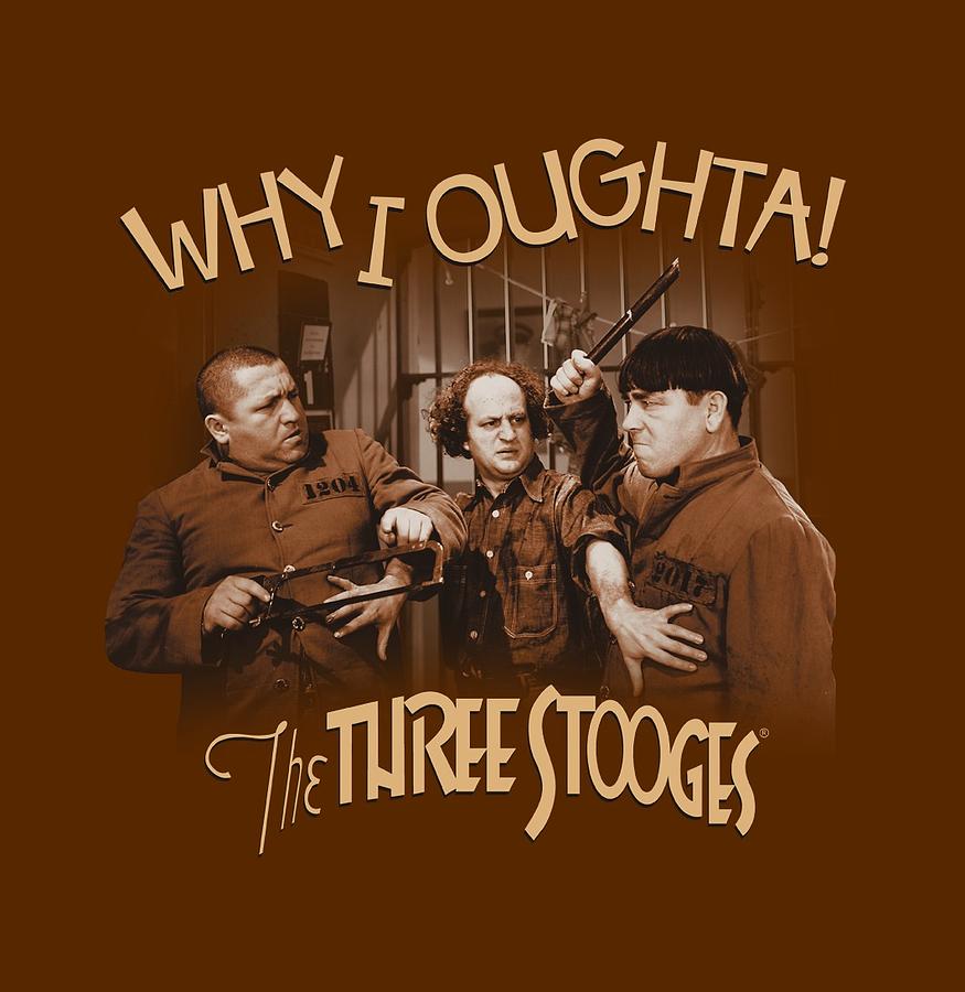 The Three Stooges Digital Art - Three Stooges - Why I Oughta by Brand A