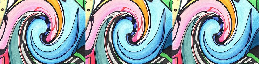 Three Swirls Digital Art by Helena Tiainen