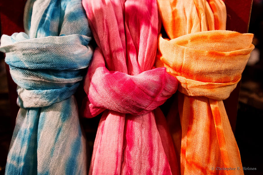 Three Tie-Dye Knots Photograph by Christopher Holmes