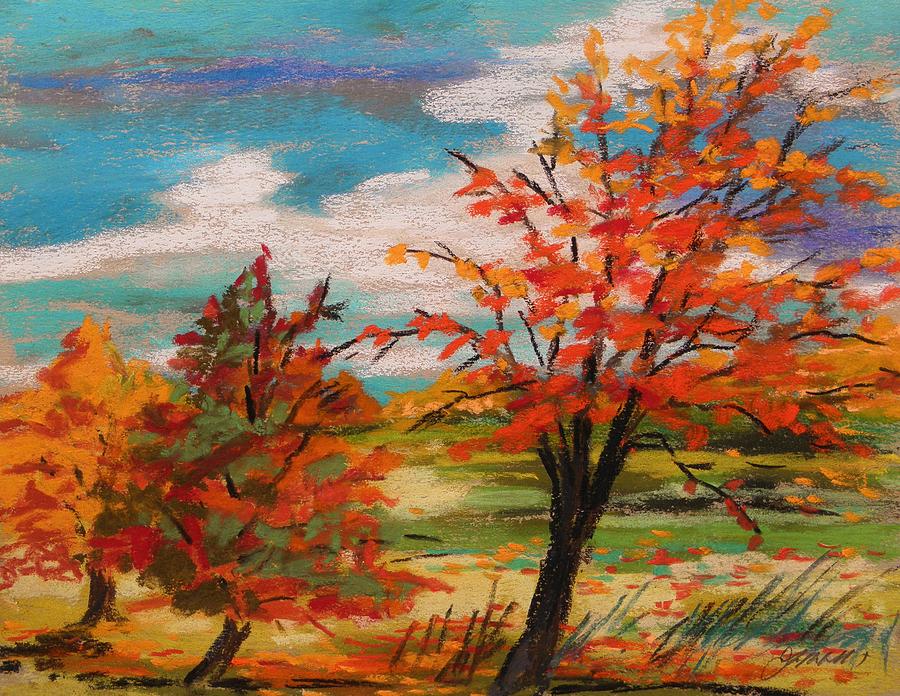 Three Trees Changing Painting by John Williams - Fine Art America