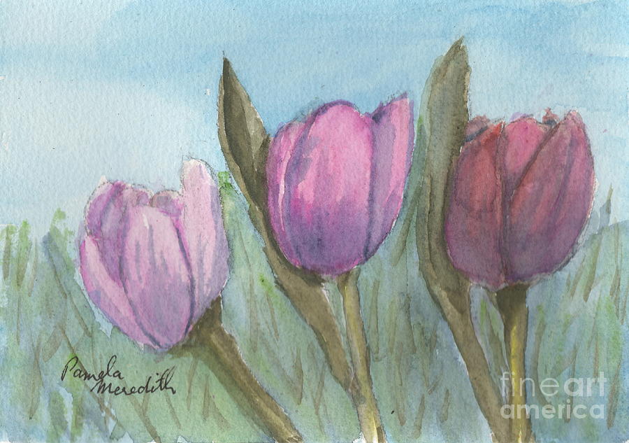 Three Tulips Painting