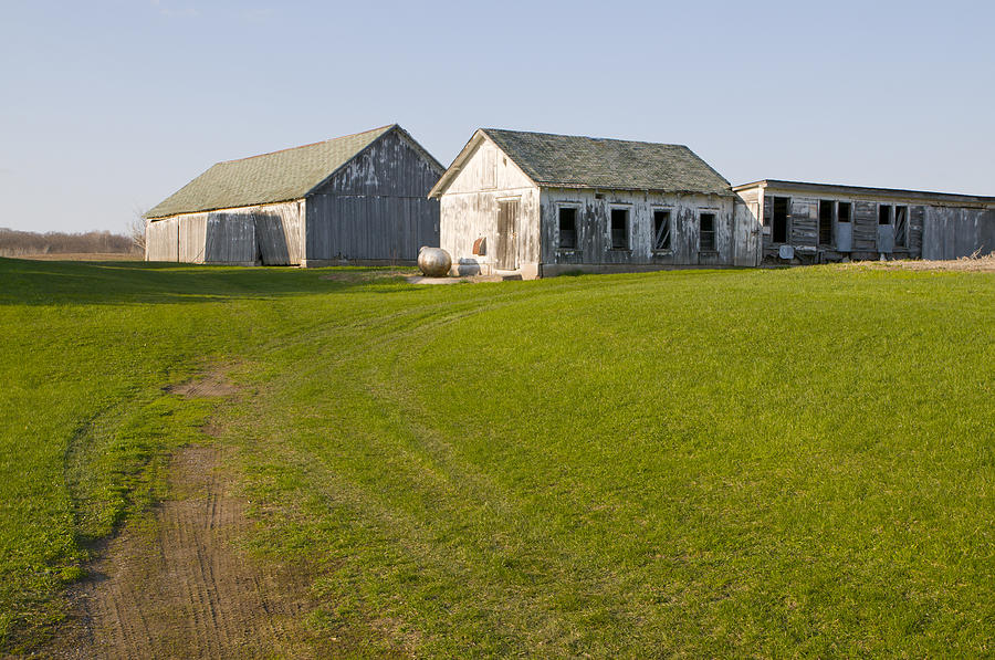 Three Weathered Farm Buildings Photograph by Lynn Hansen