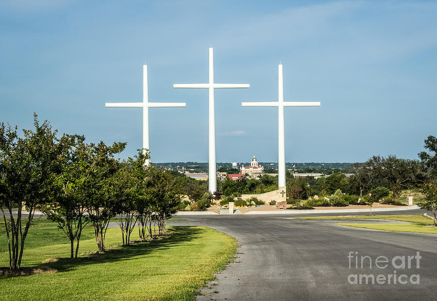 Three White Crosses Photograph by Imagery by Charly