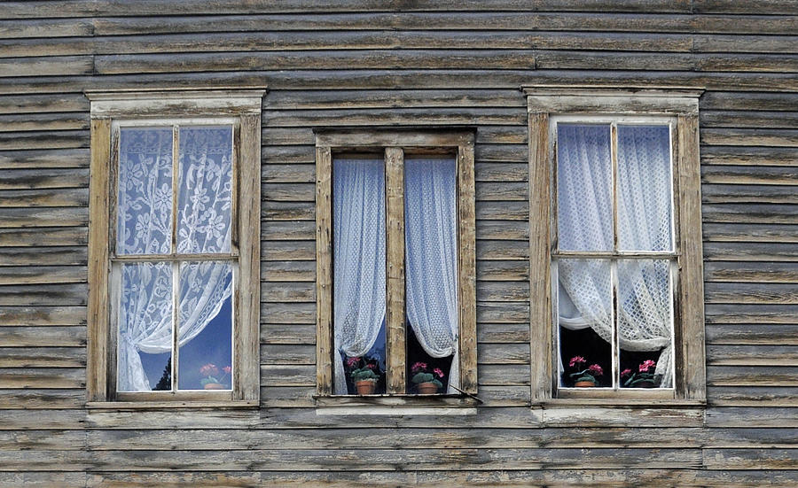 Three Windows Photograph by Geraldine Alexander