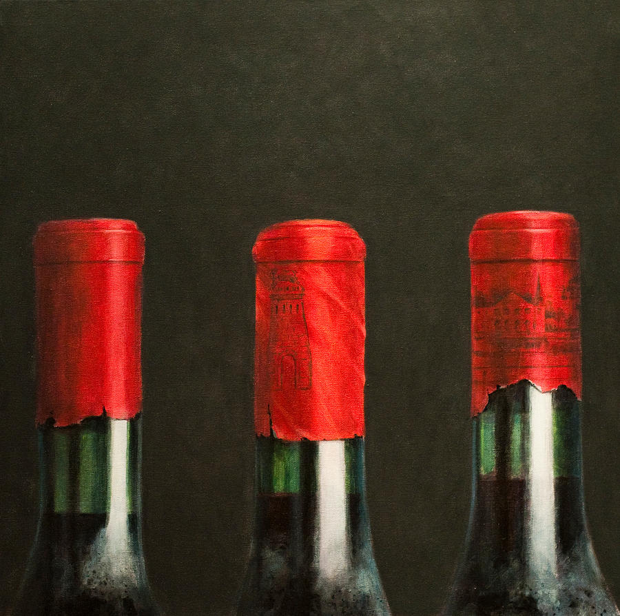 Three Wines Painting by Lincoln Seligman