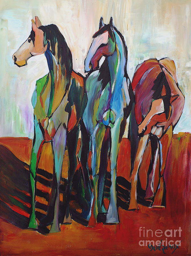 Three Wise Ones Painting by Cher Devereaux