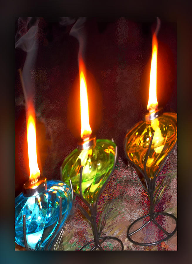 Lantern Still Life Photograph - Three Wishes by Ginny Schmidt