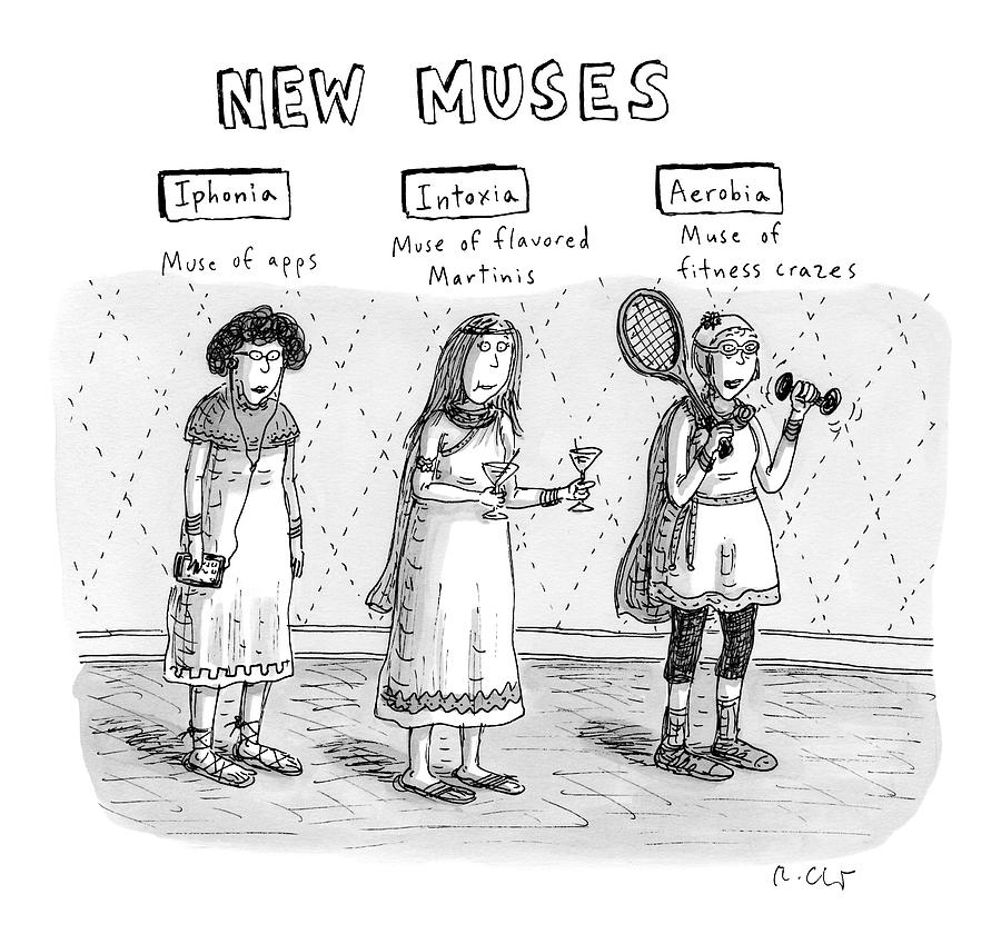 Three Women Are Dressed Up In Different Outfits Drawing by Roz Chast