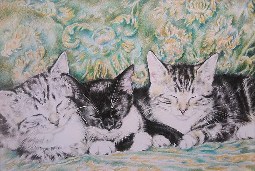 Threes A Crowd Painting by Helen Bennett - Fine Art America