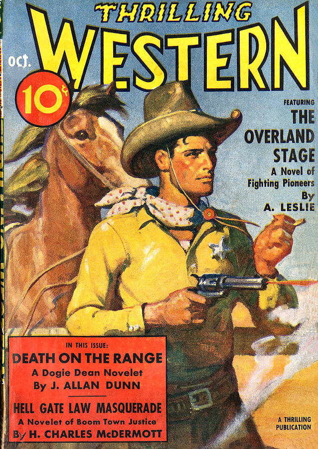 Thrilling Western Comic Book Cover Photograph by Studio Art