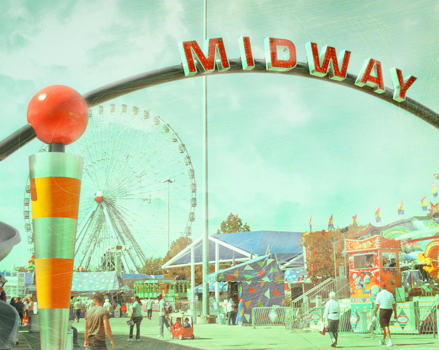 Thrills of the Midway Photograph by David and Carol Kelly