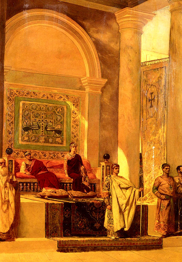 Throne Room of Byzantium Painting by Benjamin Jean Joseph Constant