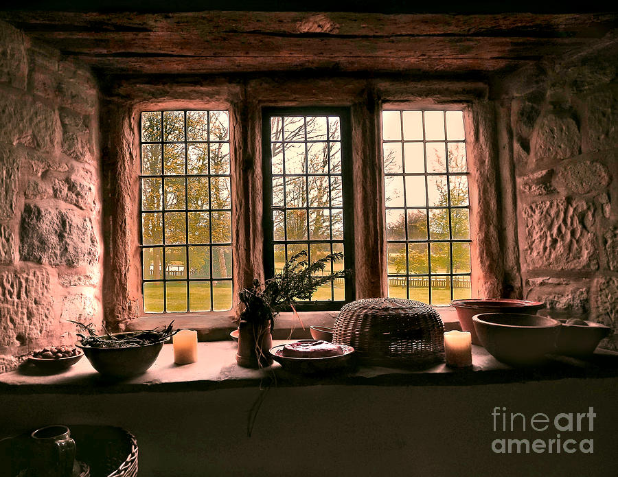 Architecture Photograph - Through A Medieval Window by Linsey Williams