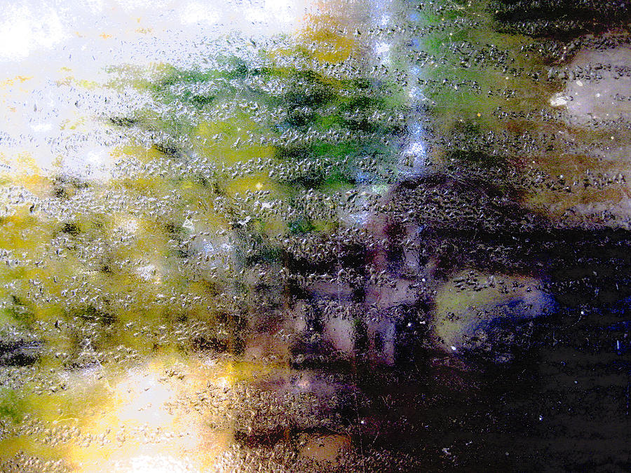 Through a rainy window Photograph by David Stone