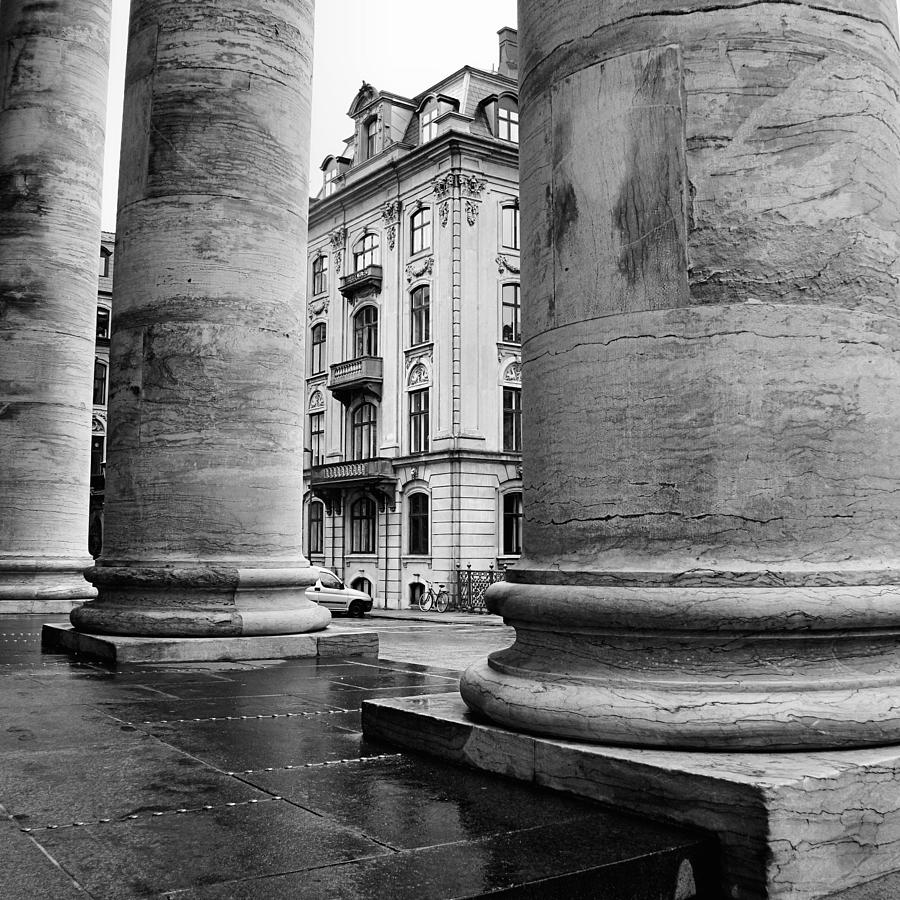 Through the Columns Photograph by Jenny Hudson