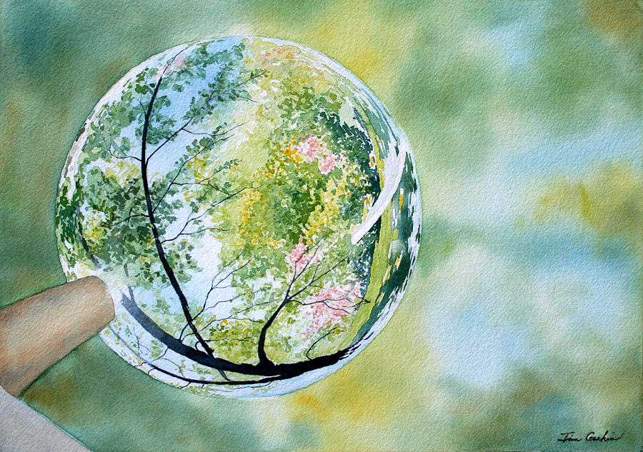 Through the Crystal Ball Painting by Jim Gerkin
