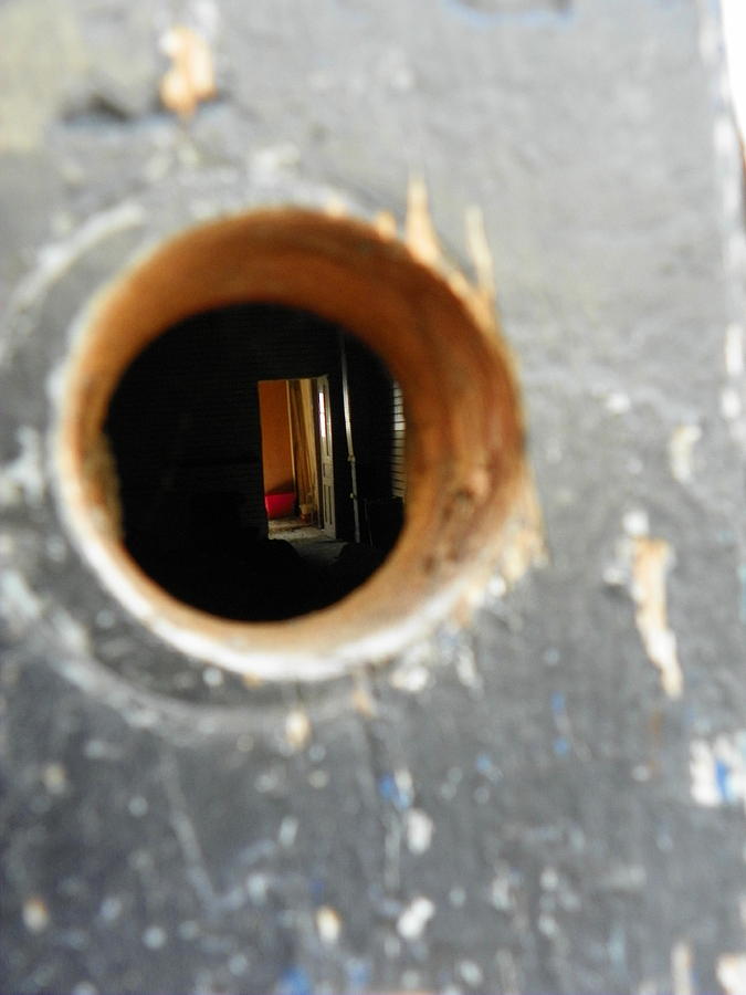 Door Photograph - Through The Doorknob by Bernie Smolnik