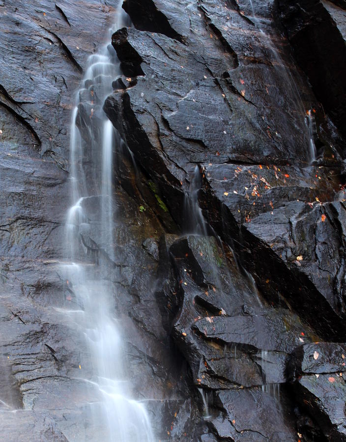 Waterfall Chimney Rock State Park Nc - Through The Edges Photograph