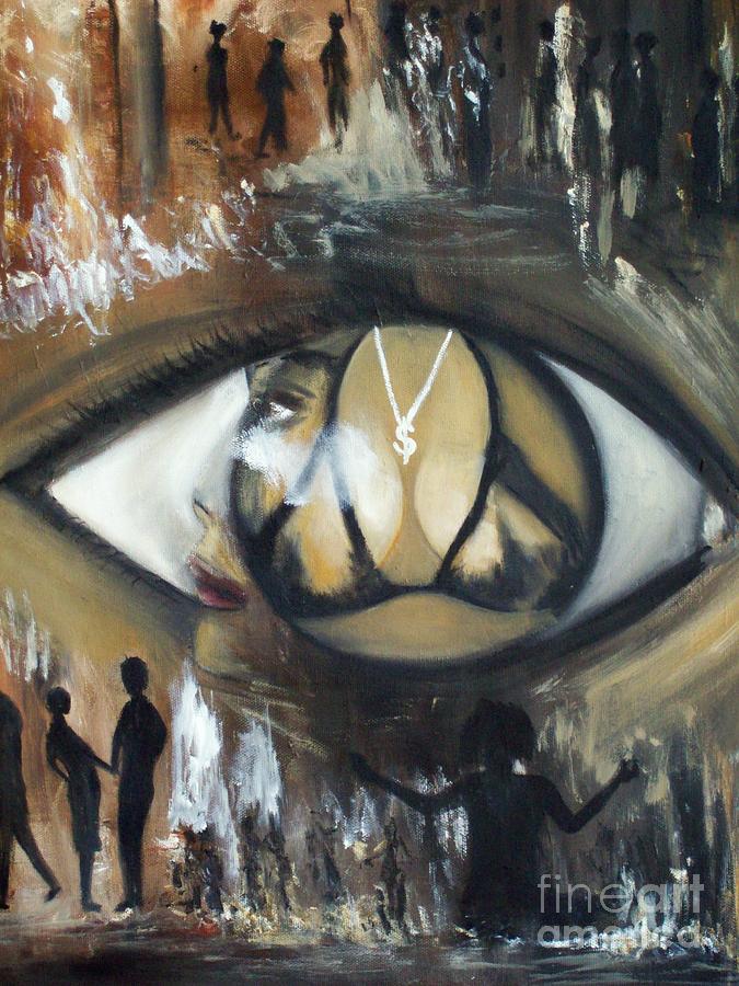 Through the Eye Painting by Kenneth Harris