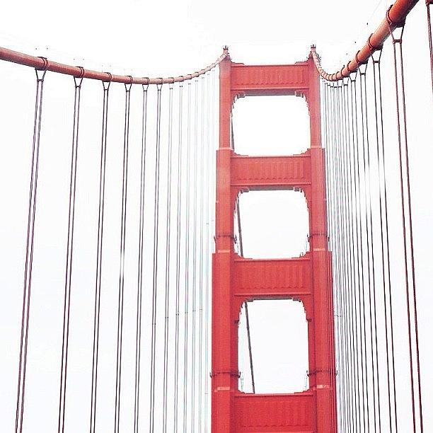 Bridge Photograph - Through The Golden Gate by Cristi Bastian
