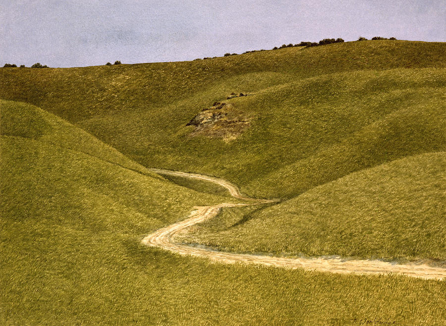 Through the Hills Painting by Tom Wooldridge