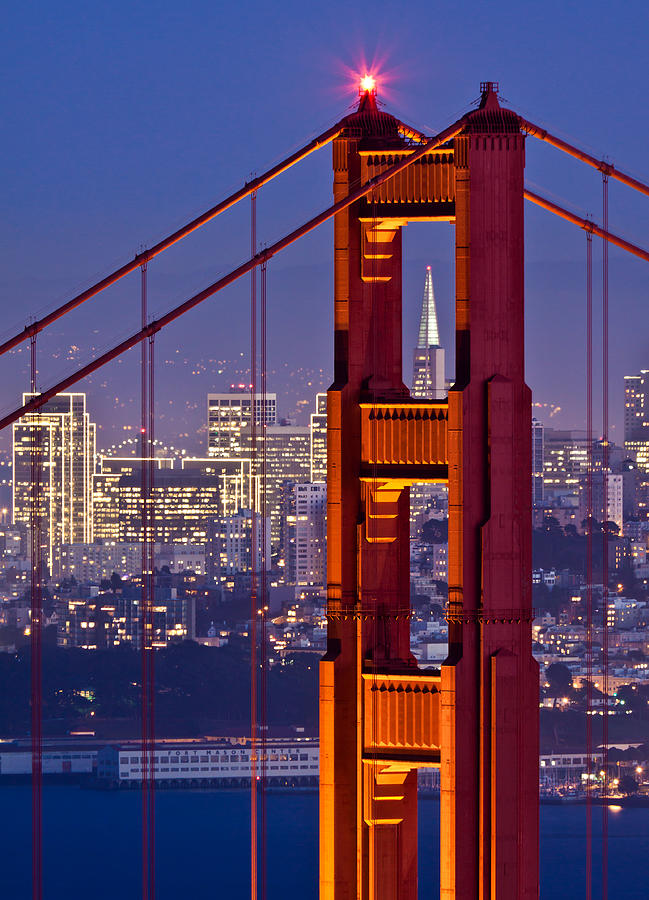 Golden Gate Bridge Photograph - San Francisco Through the Letterbox by Alexis Birkill