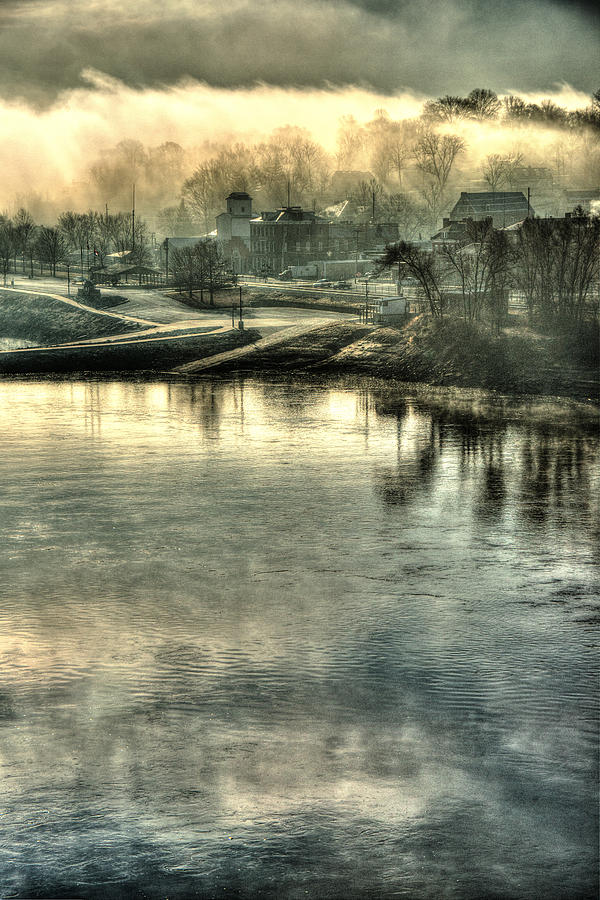 Winter Digital Art - Through the Missouri Mists by William Fields