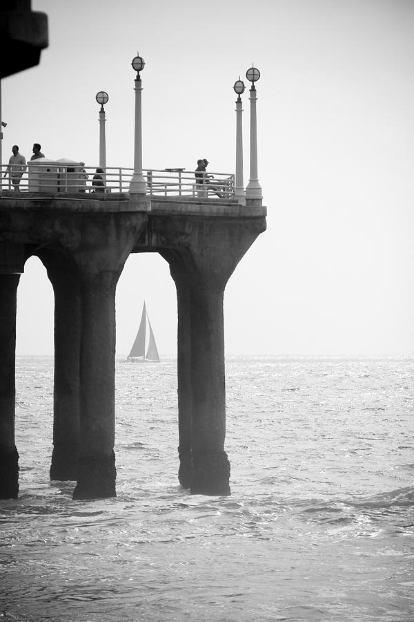 Pier Photograph - Through the Pier by Mark DeJohn