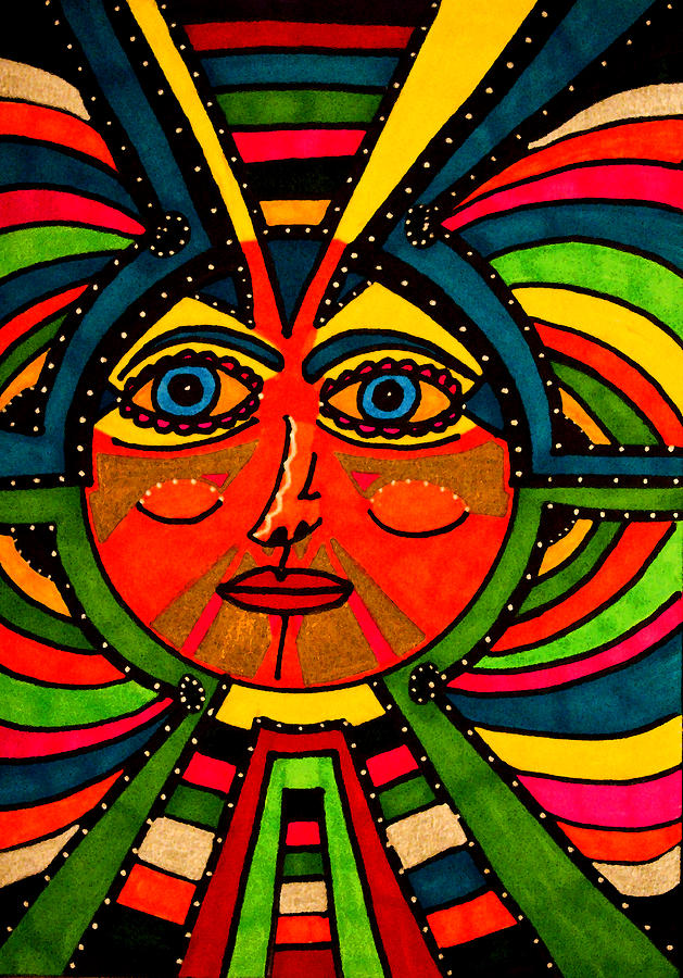 Through the Prism of the Sun Drawing by Marie Jamieson